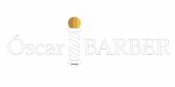 logo Oscar barber-blanco